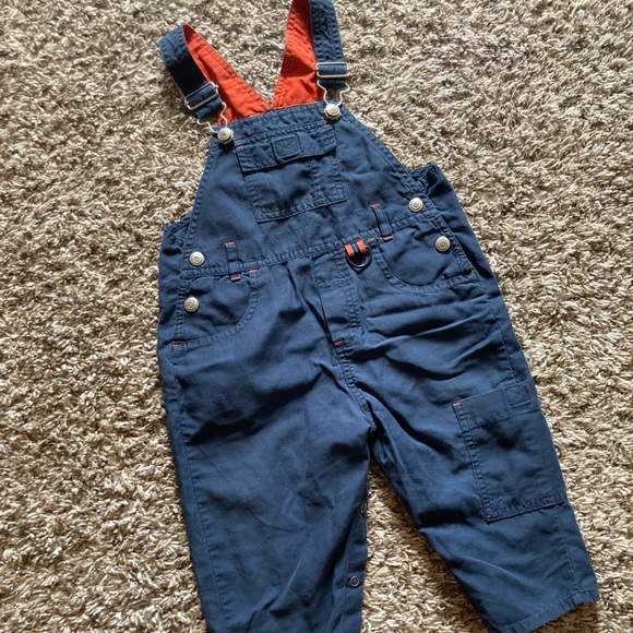 GAP Bottoms Baby Gap Navy Blue Overalls Poshmark